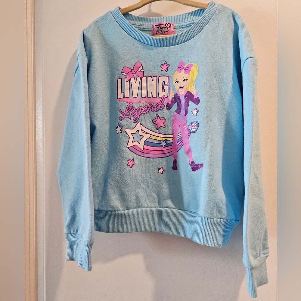 Kid's sz XS 6/6X Nickelodeon JoJo Siwa Living Legend Blue Graphic Sweatshirt